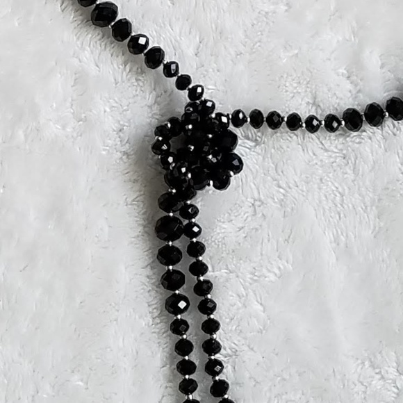 White House Black Market Long Glass Bead Necklace - Picture 3 of 5